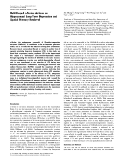 Bell-Shaped D-Serine Actions on Hippocampal