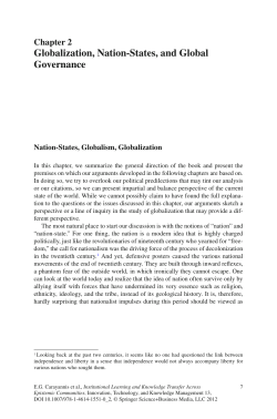 Globalization, Nation-States, and Global Governance
