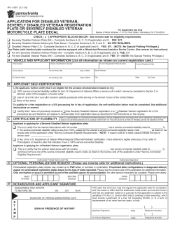 PennDOT Form MV-145V