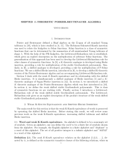 SHIFTED K-THEORETIC POIRIER-REUTENAUER
