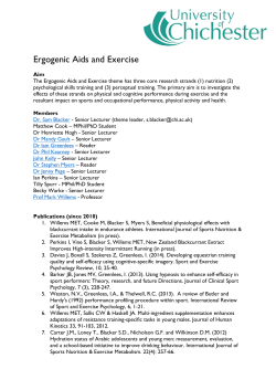 Ergogenic Aids and Exercise