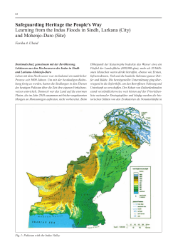 Safeguarding Heritage the People`s Way Learning from the Indus