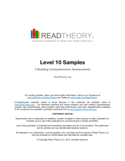 Level 10 Samples - English for Everyone