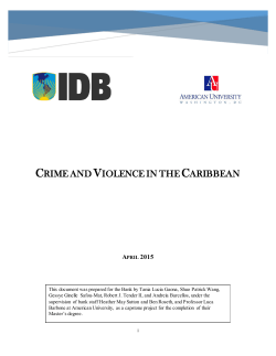 crime and violence, the Caribbean