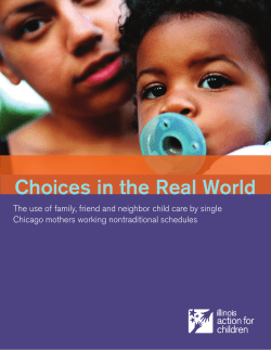 Choices in the Real World - Illinois Action for Children