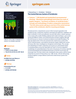 The Central Nervous System of Vertebrates