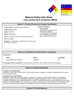 MSDS - Finar Limited