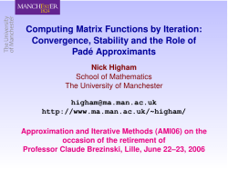 Computing Matrix Functions by Iteration
