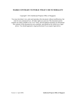 marks contrary to public policy or to morality