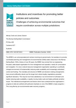Institutions and incentives for promoting better policies and outcomes