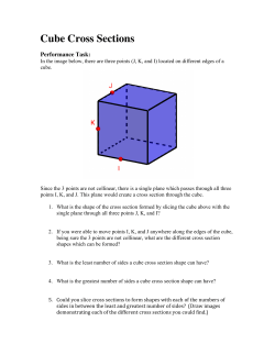 Cube Cross Sections PT