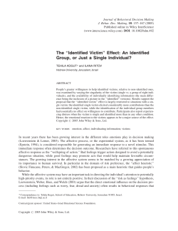 an identified group, or just a single individual?