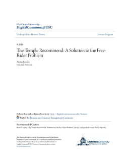 A Solution to the Free-Rider Problem