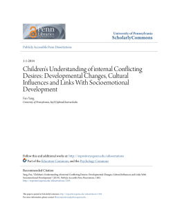 Children`s Understanding of internal Conflicting Desires
