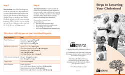 Steps to Lowering Your Cholesterol