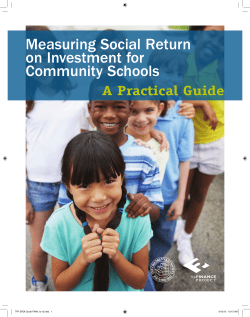 Measuring Social Return on Investment for Community Schools