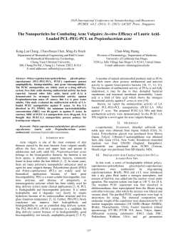 In-vitro Efficacy of Lauric Acid-Loaded PCL-PEG-PCL