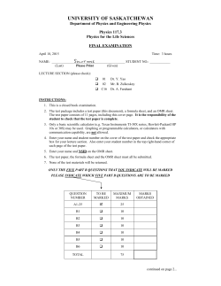 Questions and Solutions - Physics and Engineering Physics