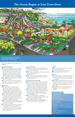 The Ocean Begins at Your Front Door