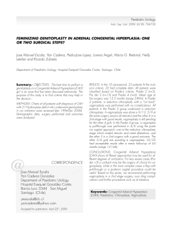 feminizing genitoplasty in adrenal congenital hiperplasia