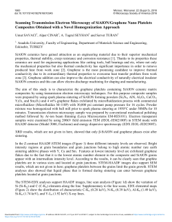 Scanning Transmission Electron Microscopy of SiAlON/Graphene