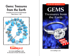 Gems: Treasures from the Earth