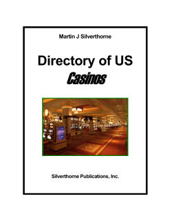 Directory of US Casinos