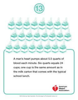A man`s heart pumps about 5.5 quarts of blood each minute. Six