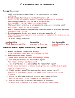 18 Week CCA Review Sheet