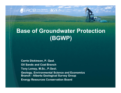 Base of Groundwater Protection (BGWP)