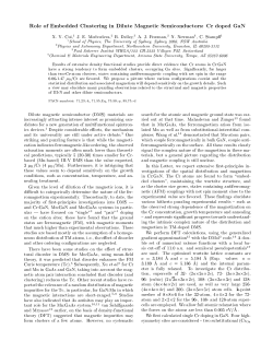 Cr doped GaN - The University of Sydney