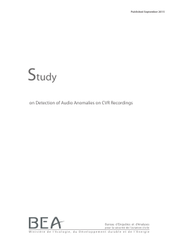 on Detection of Audio Anomalies on CVR Recordings