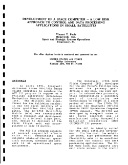 Development of a Space Computer