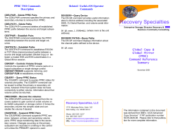 PPRC Command Reference Summary
