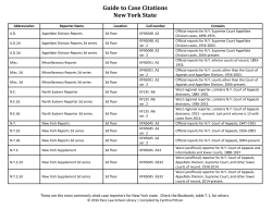 New York State Case Citations