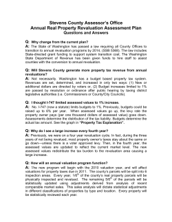 Annual Revaluation Question and Answer