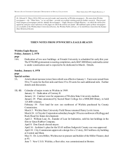 Tihen Notes - 1970 Wichita Eagle-Beacon