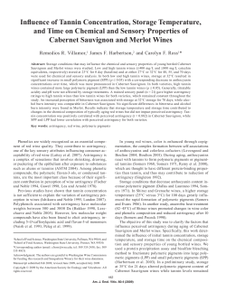 Influence of Tannin Concentration, Storage Temperature, and Time