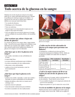 Glucosa en la sangre