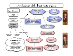 Development of the First Party System
