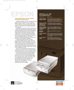 EPSON Expression 1600 Color Flatbed Scanner
