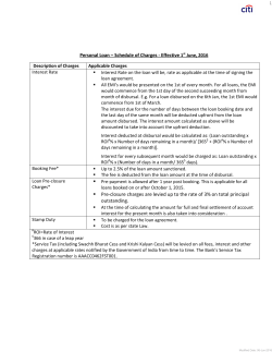 Pre-closure charges are levied up to the rate of 3% on total principal