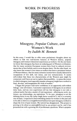 Misogyny, Popular Culture, and Women`s Work