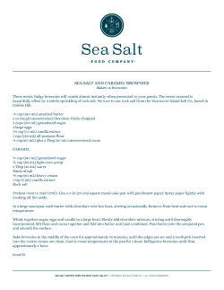 sea salt and caramel brownies