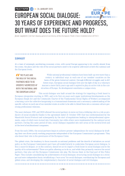 european social dialogue