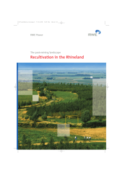 Recultivation in the Rhineland