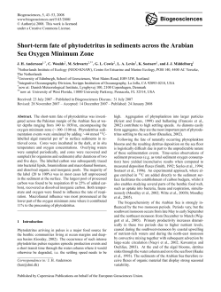 Short-term fate of phytodetritus in sediments across the Arabian Sea