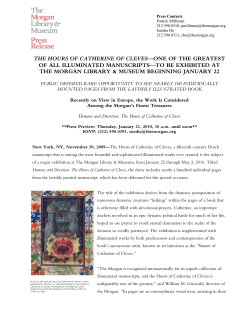 THE HOURS OF CATHERINE OF CLEVES—ONE