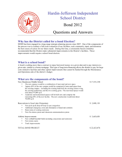 HJISD Bond 2012 - Question and Answers - Hardin