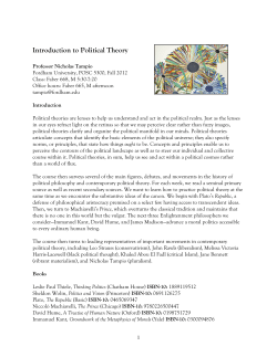 Introduction to Political Theory